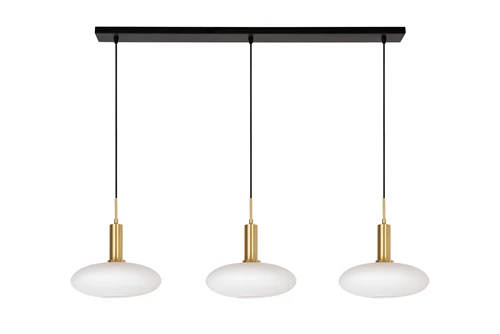 Lucide SINGALA - Suspension - 3xE27 - Or Mat / Laiton - éteint